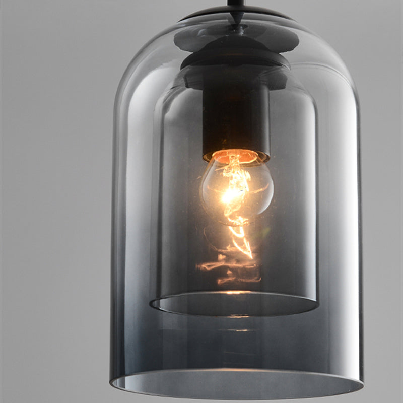 Mica Double Glass Pendant Light