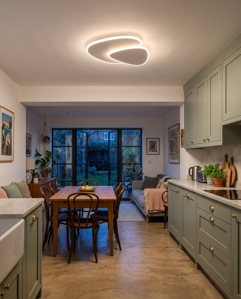 The Facet Ceiling Light