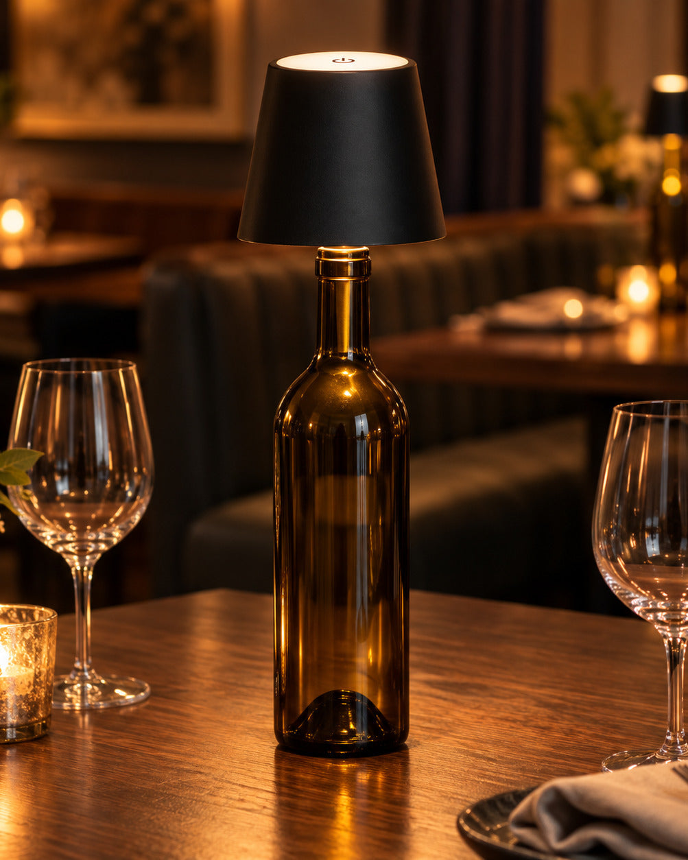 The Vesper Cordless Bottle Lamp