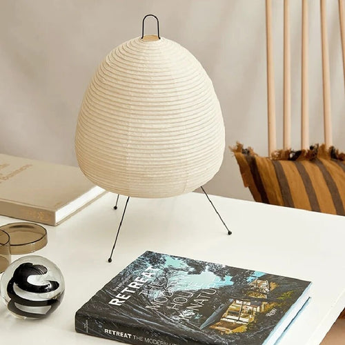 Aiko Rice Paper Tripod Table Lamp